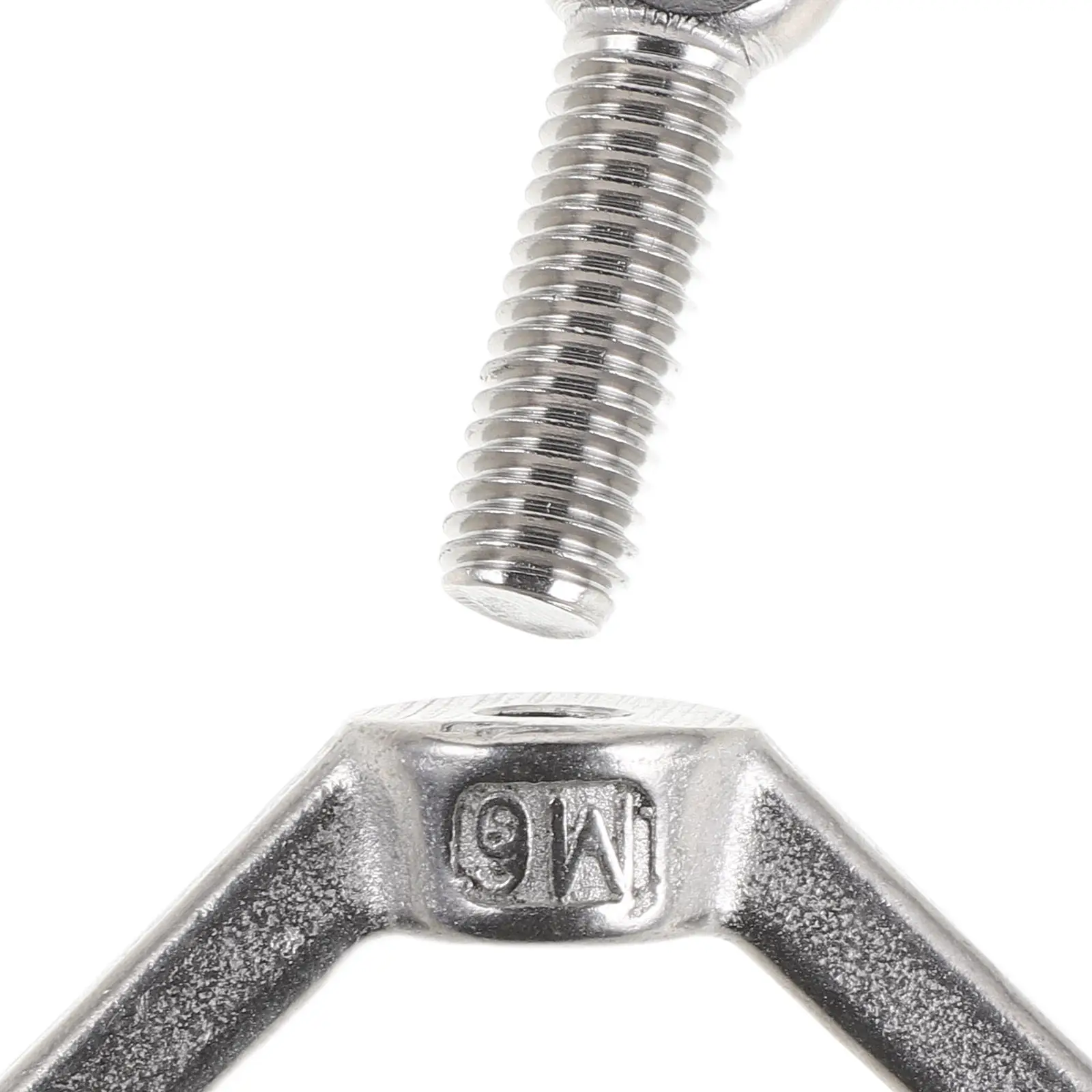 6Pcs M6x20mm Fish Eye Wing Bolt and Wing Nut Set Stainless Steel Thumb Screws for Construction Maintenance DIY Machinery