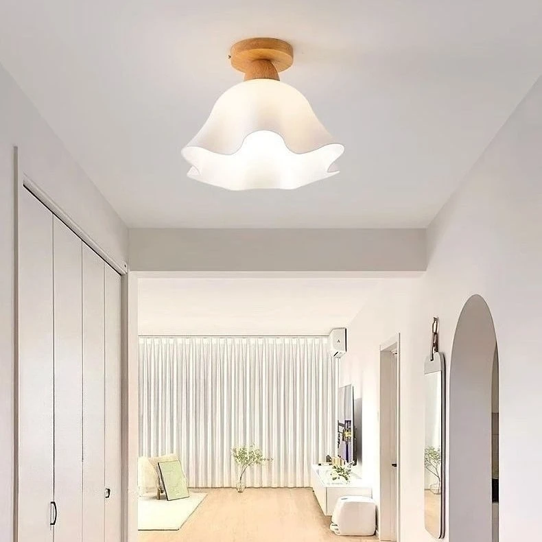 Lâmpada de teto elegante para corredor, varanda, banheiro, design simples, luz LED