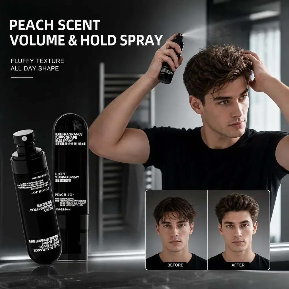 New 90ml Fragrance Fluffy Volumizing & Setting Spray Peach Jo Sea Salt Oil Scented Lasting Natural Refreshing Hair Styling Spray