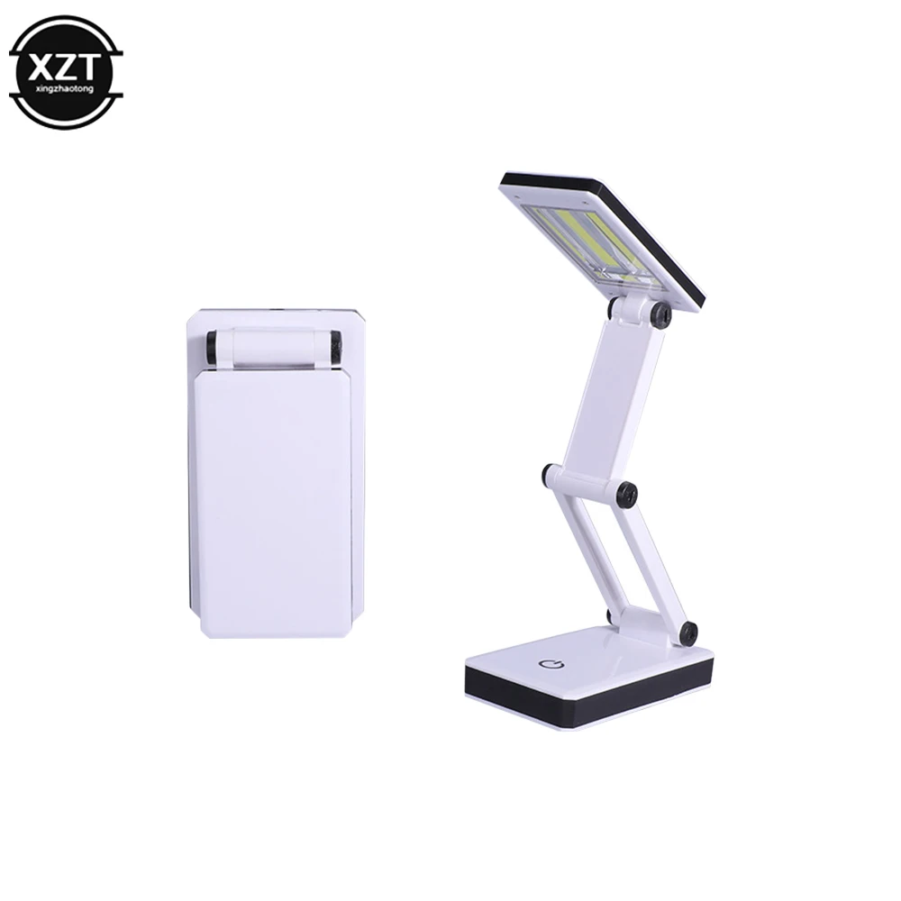 Led Desk Lamp USB/ Battery Dimmable Touch / Switch Control Foldable Table Lamp Bedside Reading Eye Protection COB Night Light