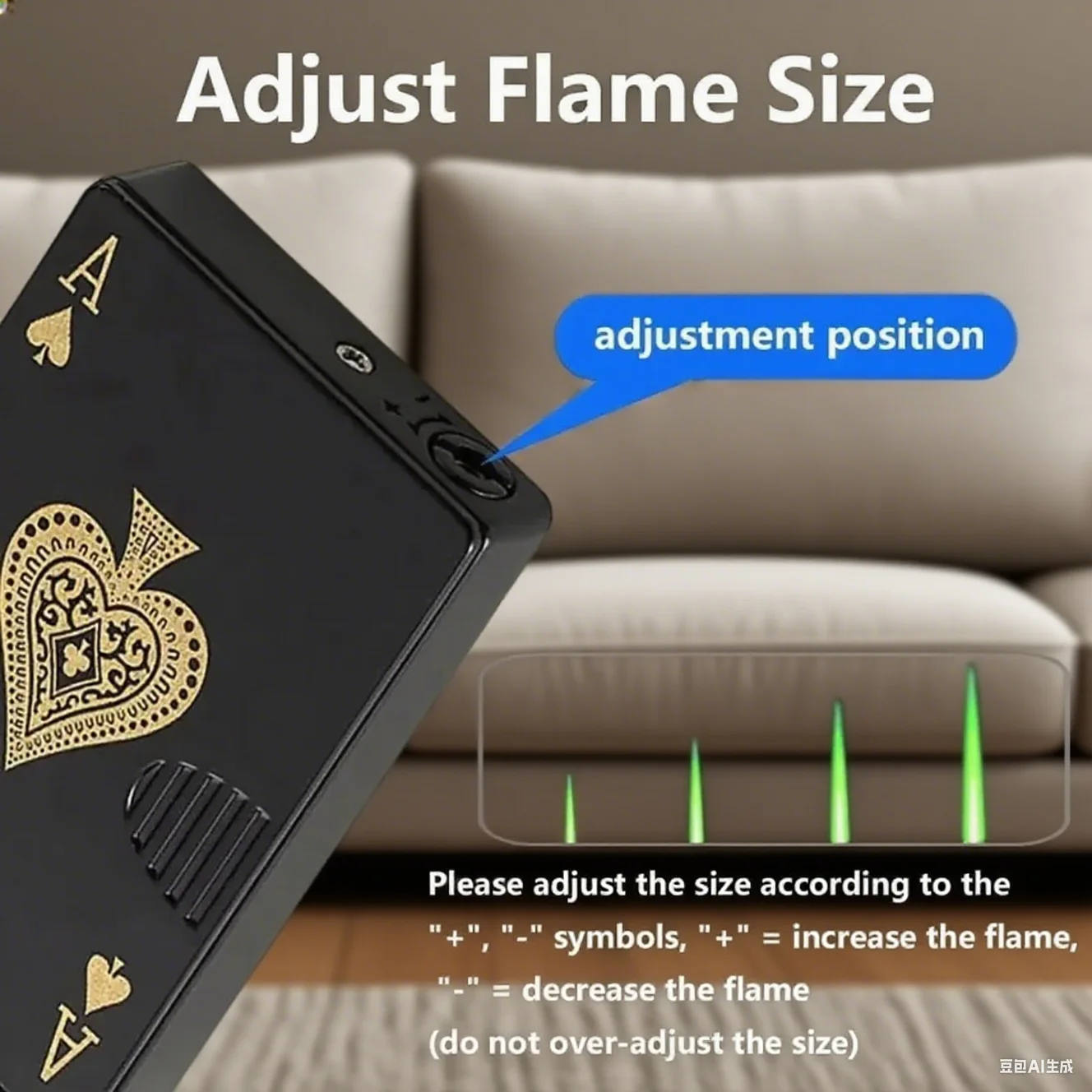 

Metal Jet Torch Lighter Slide Ignition Refillable Gas Butane Lighters Windproof Creative Poker Cigarette Accessories Men's Gifts
