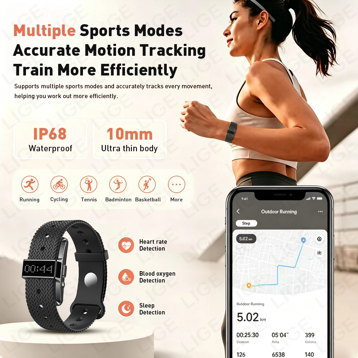 LIGE Neue Smartwatch Herzfrequ – Smartwatch Watches Price Bewertung und Preis