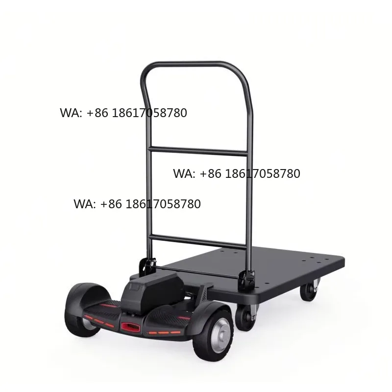 Practical Low Bed Flatbed Truck Trailer Balancing Car Electric Platform Trolley Towing Trailer Equipment Flatbed
