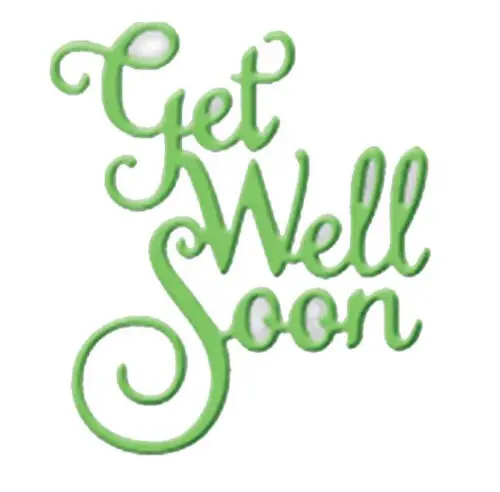 Get Well Soon Word Letters Craft metal cutting dies cut die mold Scrapbook paper craft knife mould blade punch stencils dies