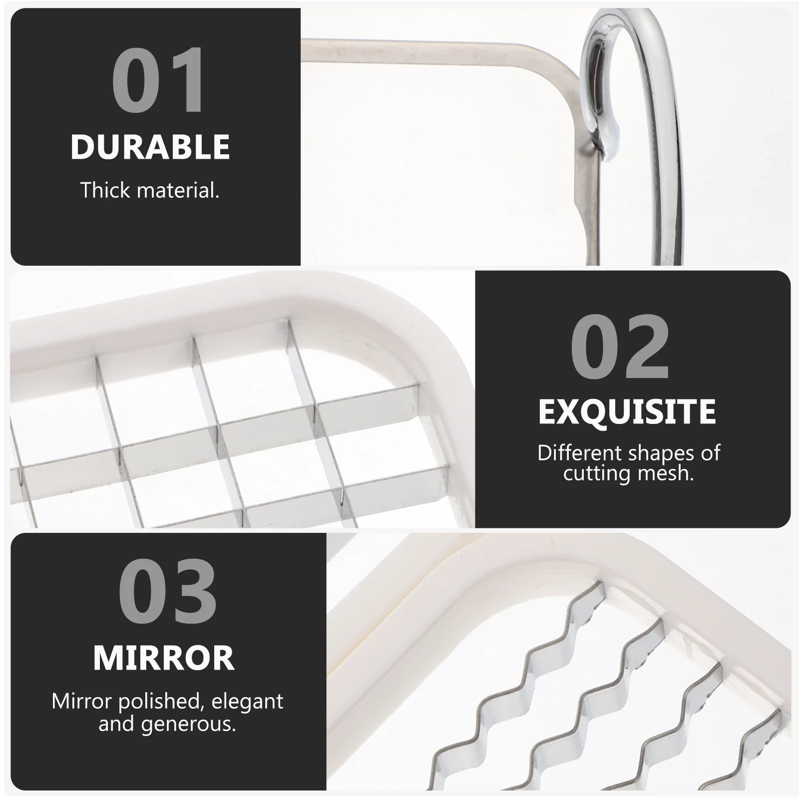 

1Set Premium Material Fruit Vegetable Slicer Cutter Multi-Purpose Kitchen Gadget Easy to Use for Home Hotel Cutter