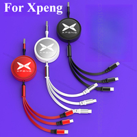 3-in-1 Interface Car Charger Data Cable Safe Fast Charging Scalable Data Cable Auto Accessories For Xpeng G6 G9 G3i X9 P7 P7+ G5