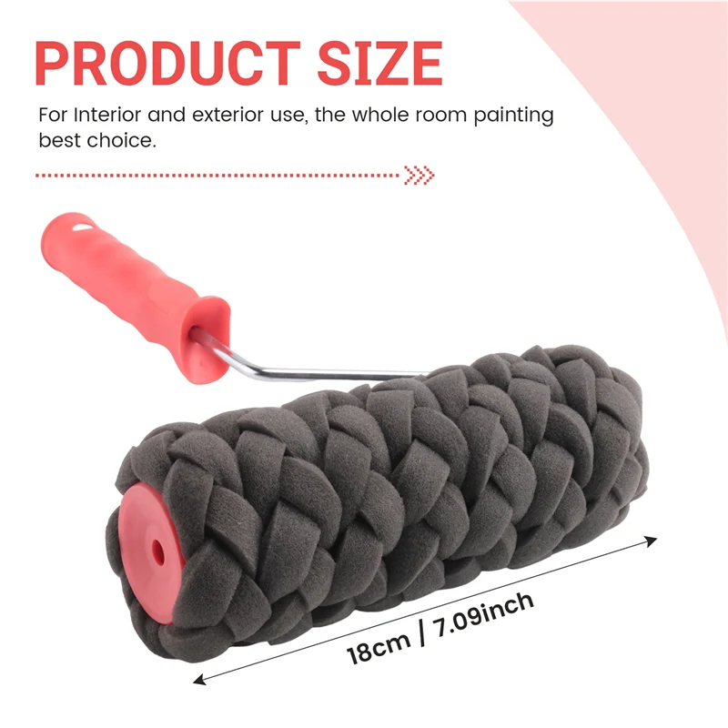 AA80-نمط رولة دهانات أداة حماية البيئة ختم اللوحة أدوات اسطوانة الزخرفية تقليد الحجر للجدار