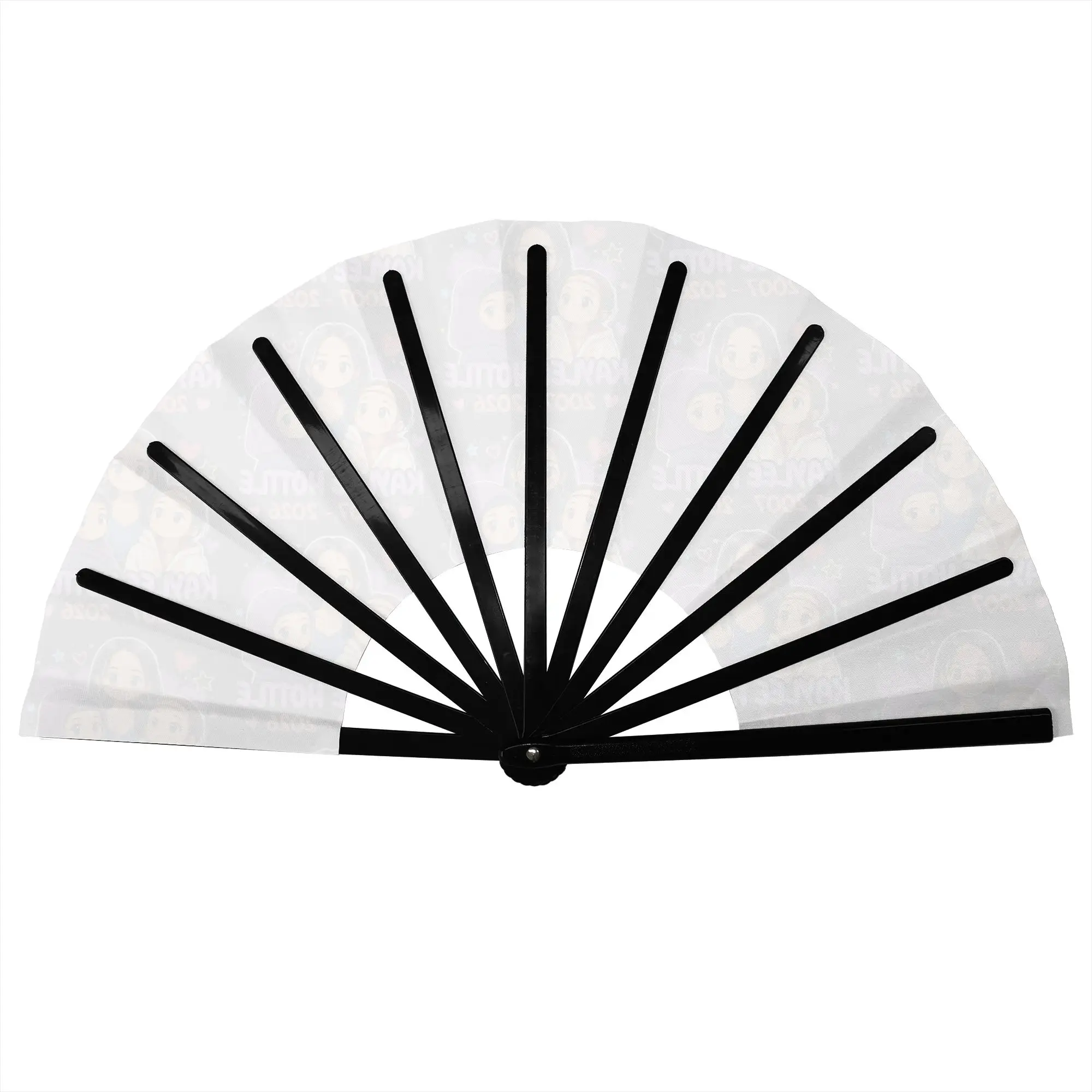 Custom Kaylee Hottle Actor Hand Fan Promotional Gift Party Brave Durable Folding Fans Novelty Bulk Pack Fan