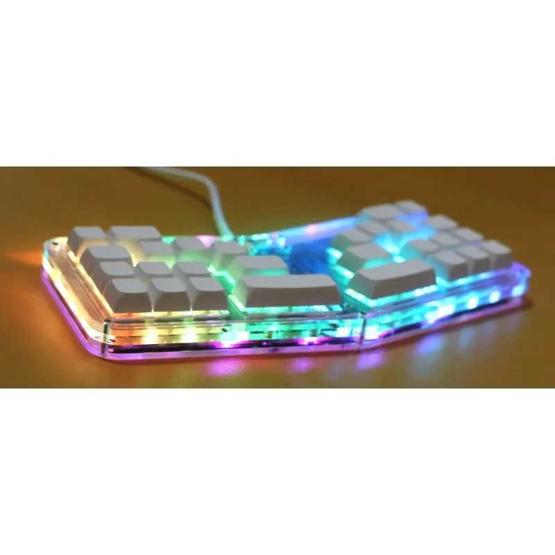 Imagem -05 - Programável Rgb Backlit Teclado Mecânico Gaming Gd1b-djmax 28 Chaves Via Hot-swappable Ergonomia Personalizado