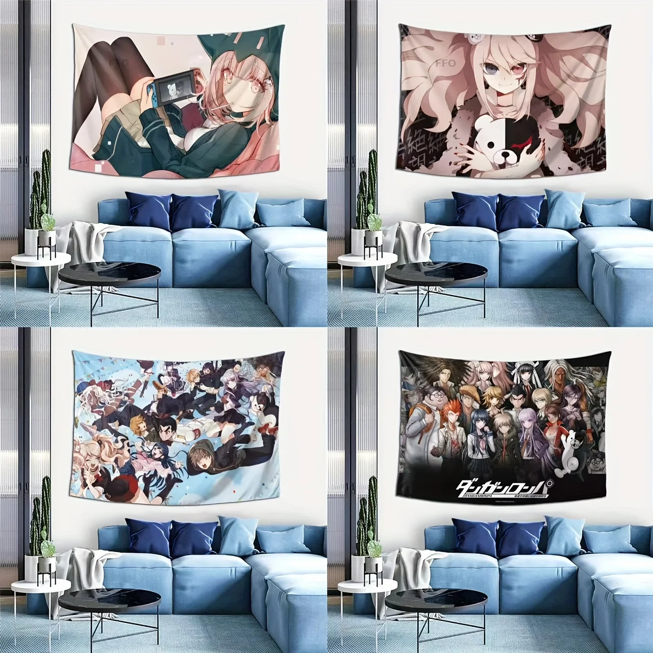 Cartoon-style image Digital printing polyester wall tapestry suitable for use in living rooms bedrooms offices bars party