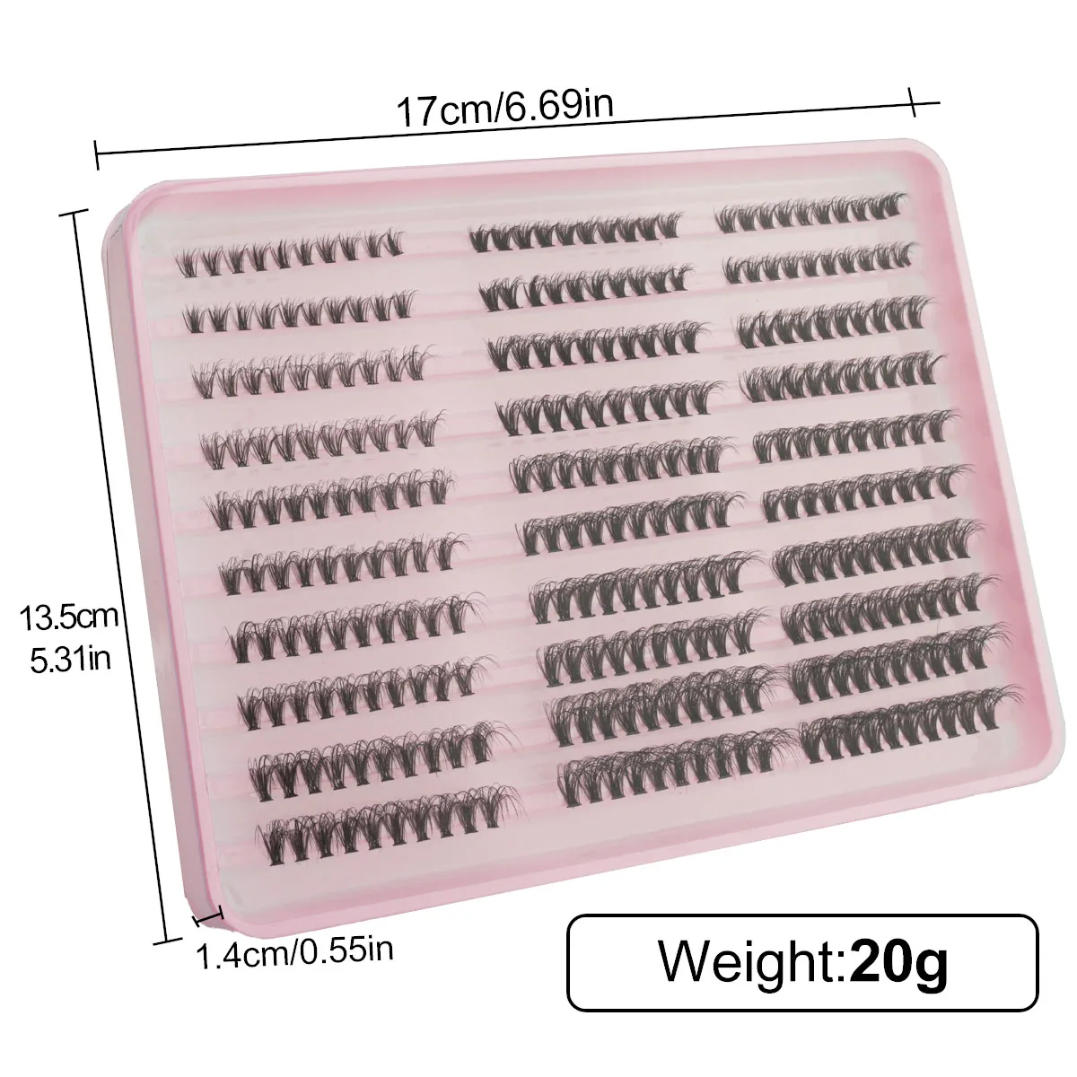 3/10 Fila Ciglia Individuali Cluster 30D/40D/50D Ciglia Finte Sottili All'ingrosso Lash Naturale Estensione Ciglia Lunghe Strumento di Trucco