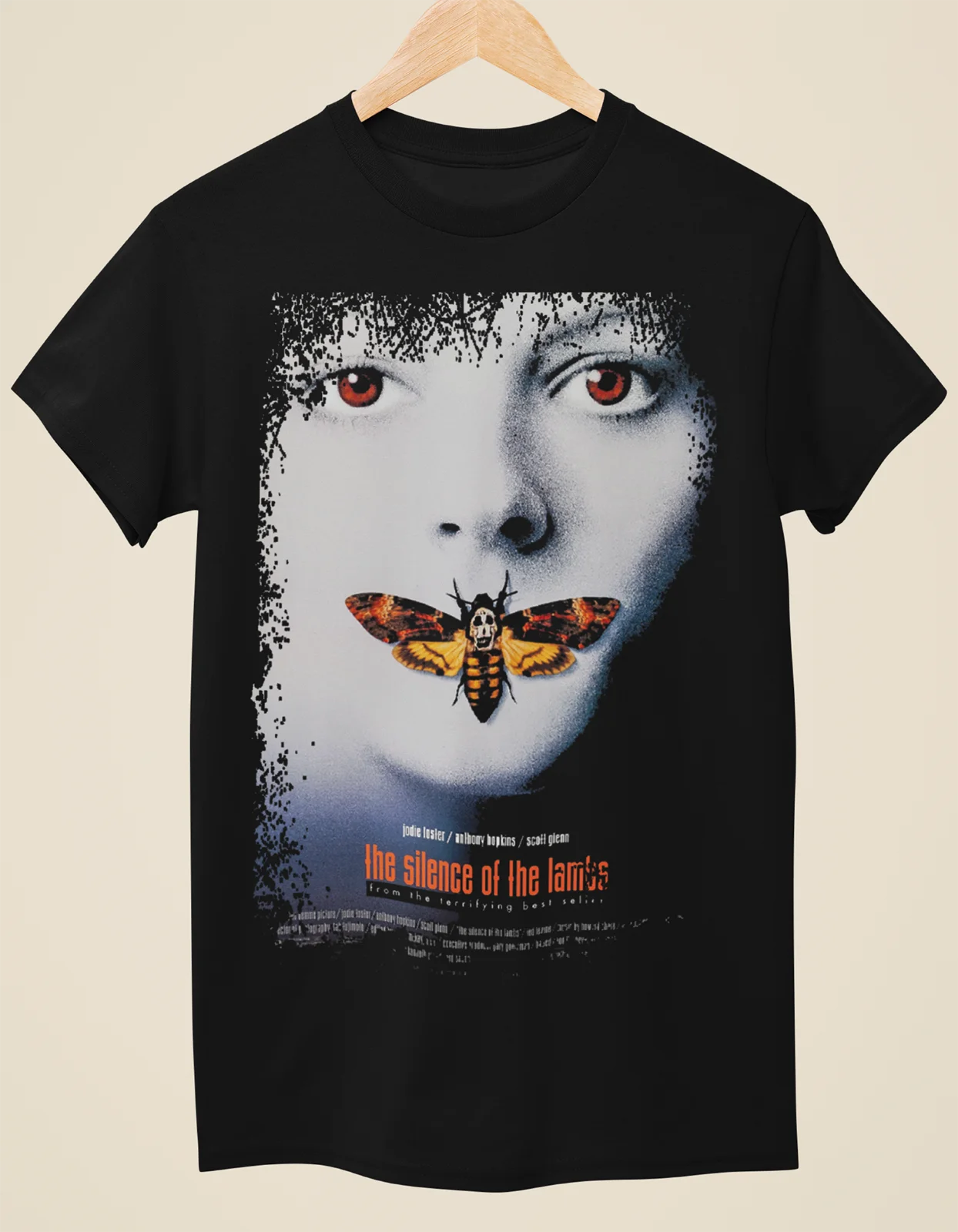 The Silence of the Lambs - Movie Poster Inspired Unisex Black T-Shirt