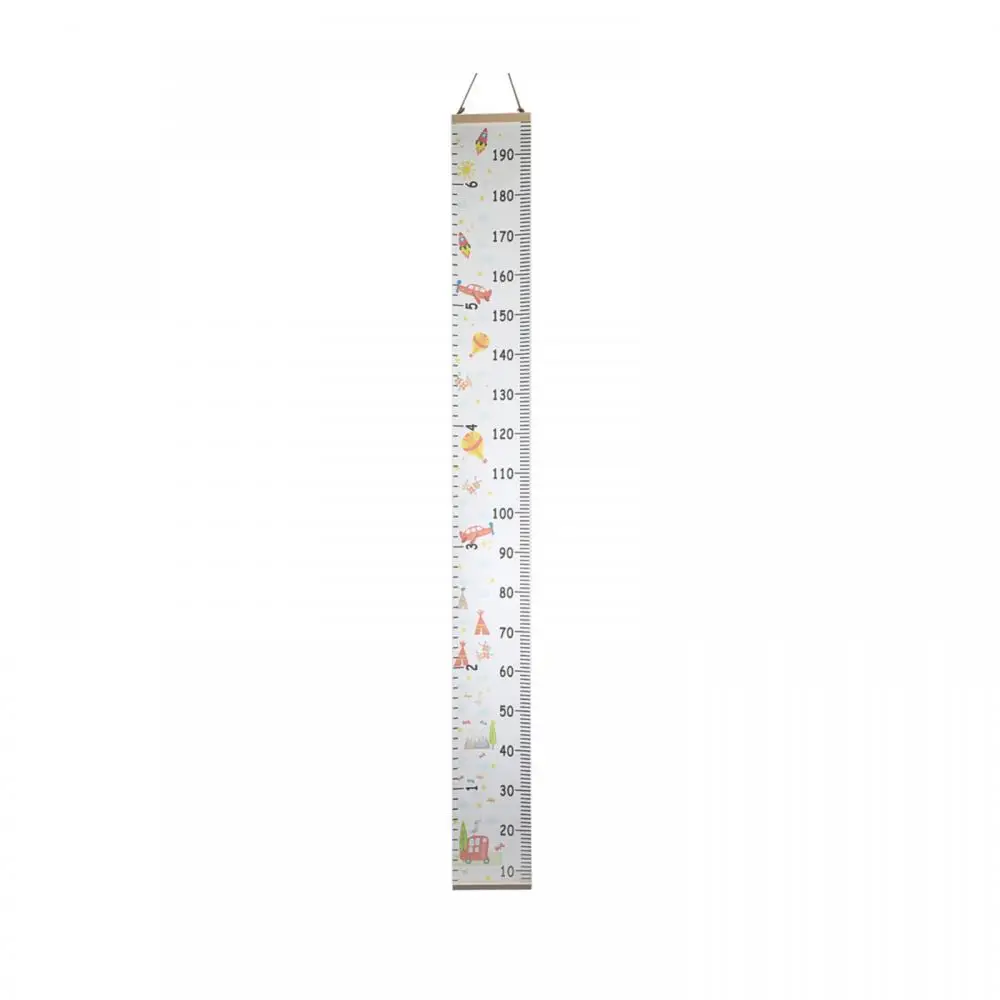 HOT SALE! Nordic Children Height Ruler Hanging Canvas Growth Chart Kids Room Wall Decoration