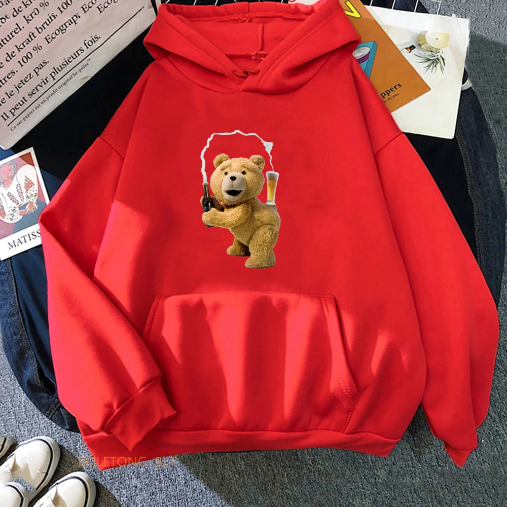 

Brown Bear Hoodies Fashion for Autumn/Winter Cute Cartoon Long Sleeve Sweatshirt with Hooded Women/men Fleece Casual Pullovers