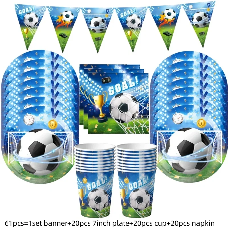 137*274cm Fußball Thema Tischdecke Dekorationen Fußball Party Liefert Jungen Tisch Abdeckung Geschirr Set Baby Dusche Liefert – Detail 3