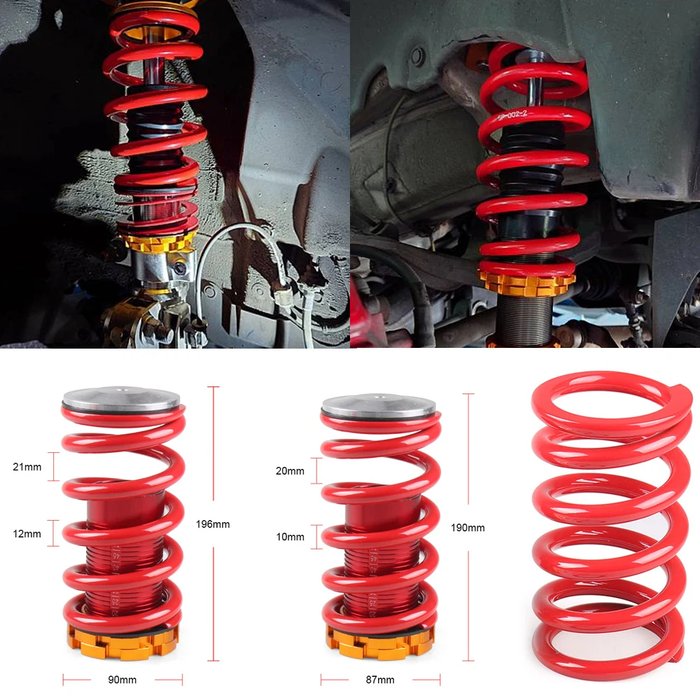 

4pcs Forged Aluminum Coilover Kit for Honda Civic 88-00 Red available Coilover Suspension Coilover Springs color red blue green