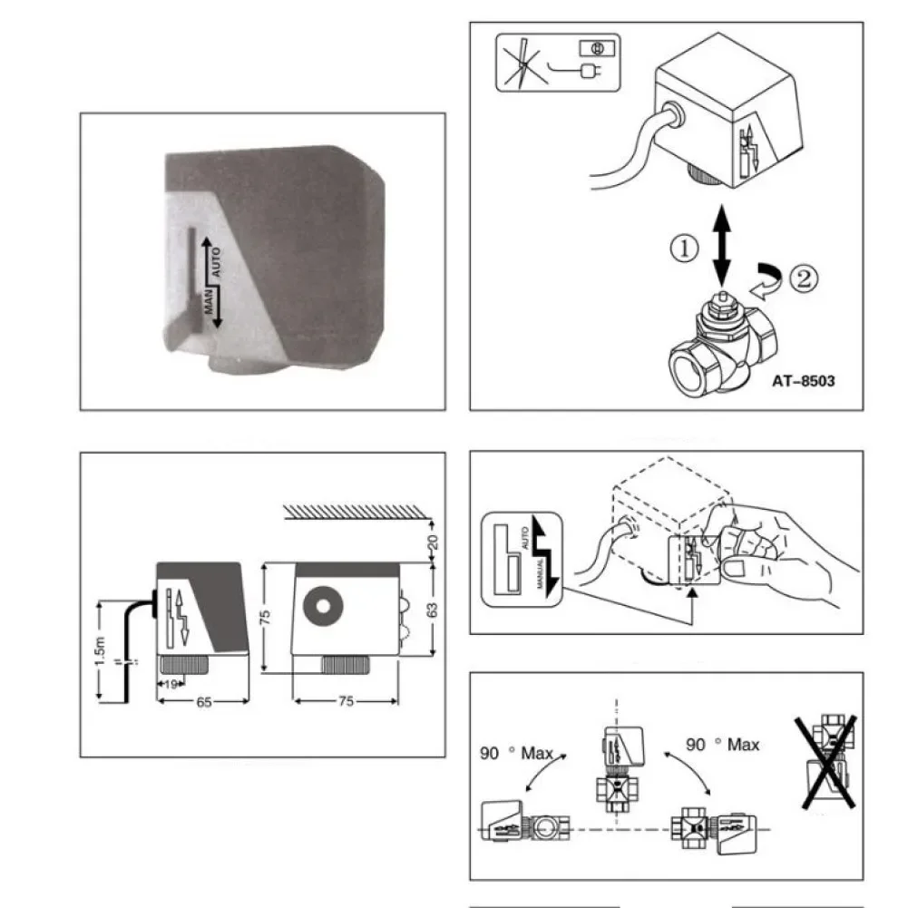 Electric Two-Way Solenoid Valve VA7010-8503 for Regulating Fluid Flow in Heating Ventilation and Air Conditioning