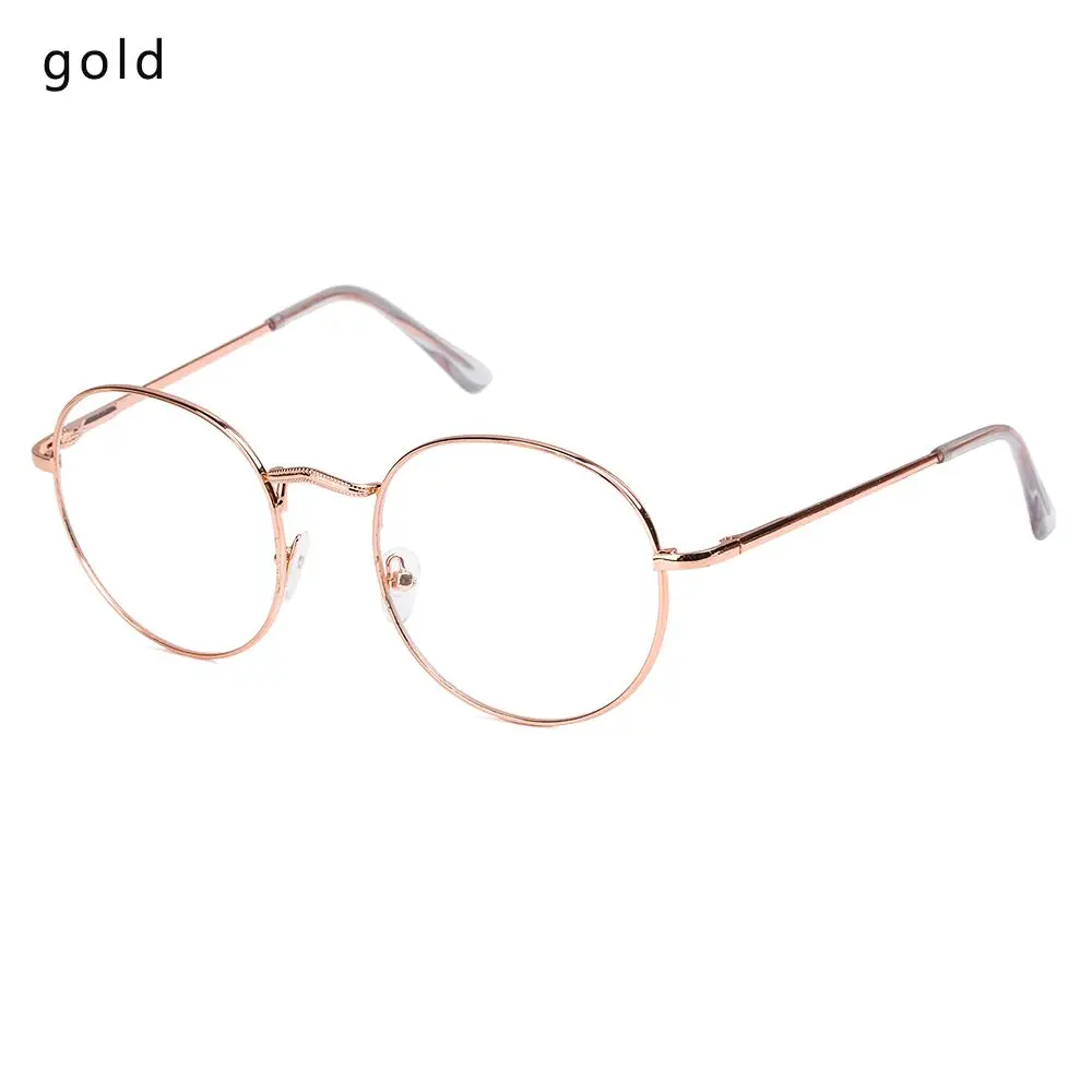 

New Fashion Metal Portable Oversized Optical Glasses Spectacles Eyeglasses Frame Round Glasses