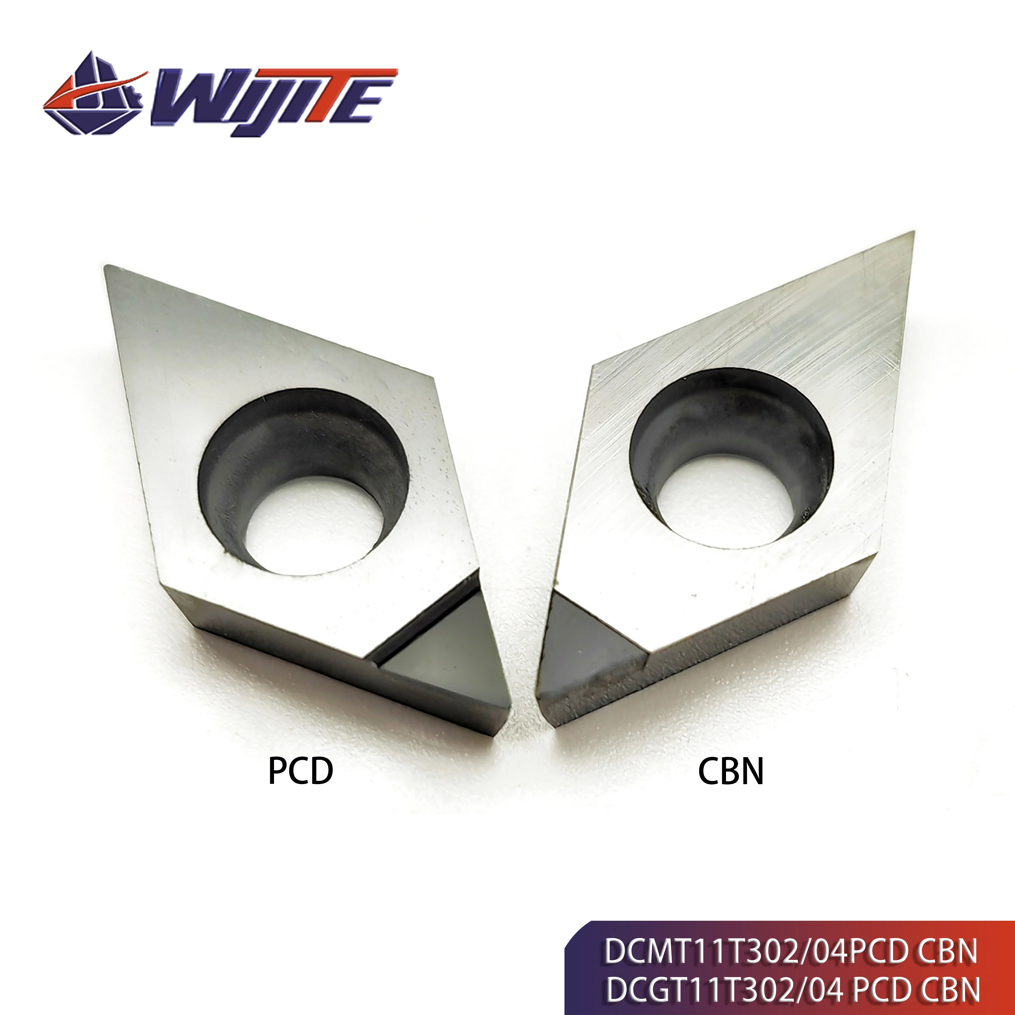 Diamante Policristalino e Cortador Cúbico do Carboneto do Boro Ferramenta de Giro Redonda Exterior Pcd Cbn Dcmt11t302 04 Dcgt11t302 04 04
