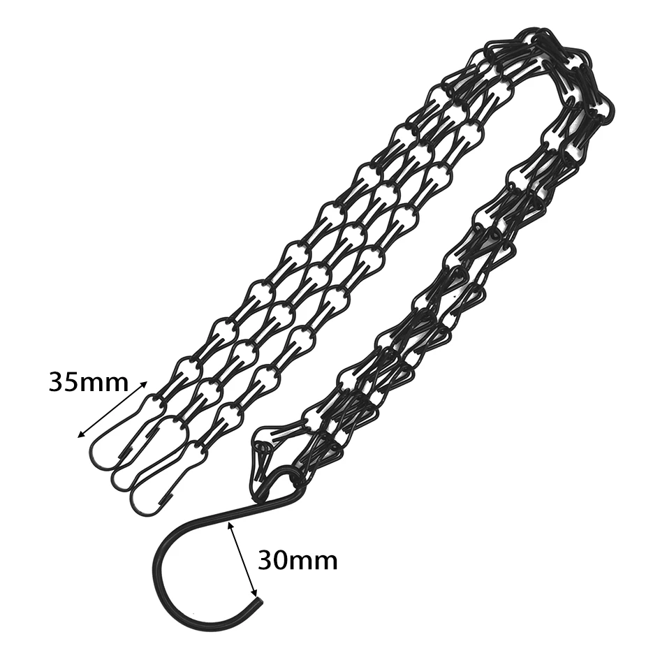 Plant Flower Pot Hanger Hook Hanging Basket Flower Macrame Flower Pot Holder Hanging Chain Rope Garden Flower Basket 100pcs/lot