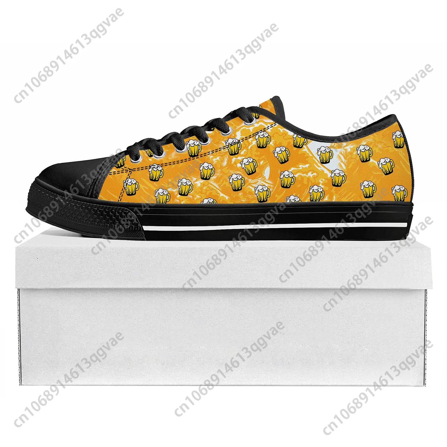 Beer Unisex 3D Print Low Top High Quality Sneakers Mens Womens Teenager Canvas Sneaker  Prode Casual Couple Shoes Custom Shoe