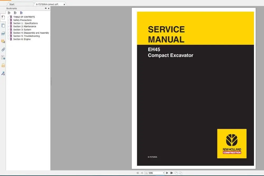 AutoCD New Holland Construction Equipment Service Manual 2020