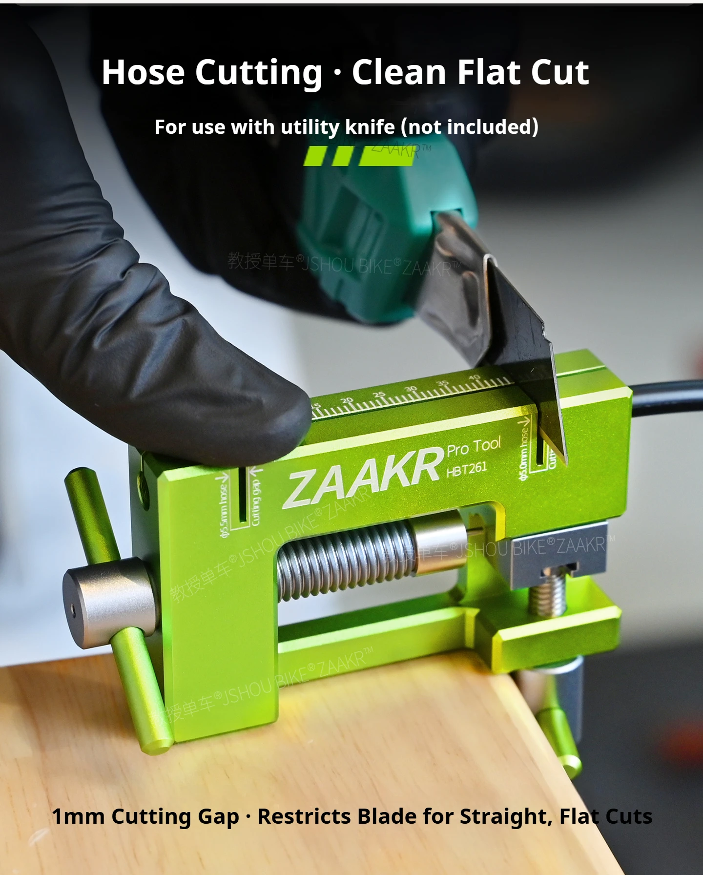 ZAAKR 2-in-1 Hydraulikschlauch-Nadeltreiber, CNC-Aluminiumlegierung, passend für Shimano BH59 BH90 SRAM Tektro Fahrrad-Hydraulikscheibenbremsen – Detail 4