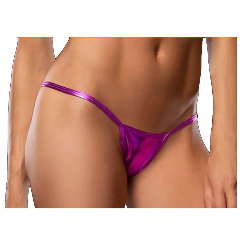 تصميم جديد لامعة G-سلسلة المرأة سراويل جلدية مثيرة |   سيور عالية الخصر |   ملابس داخلية جلدية ذات طراز غريب للنساء