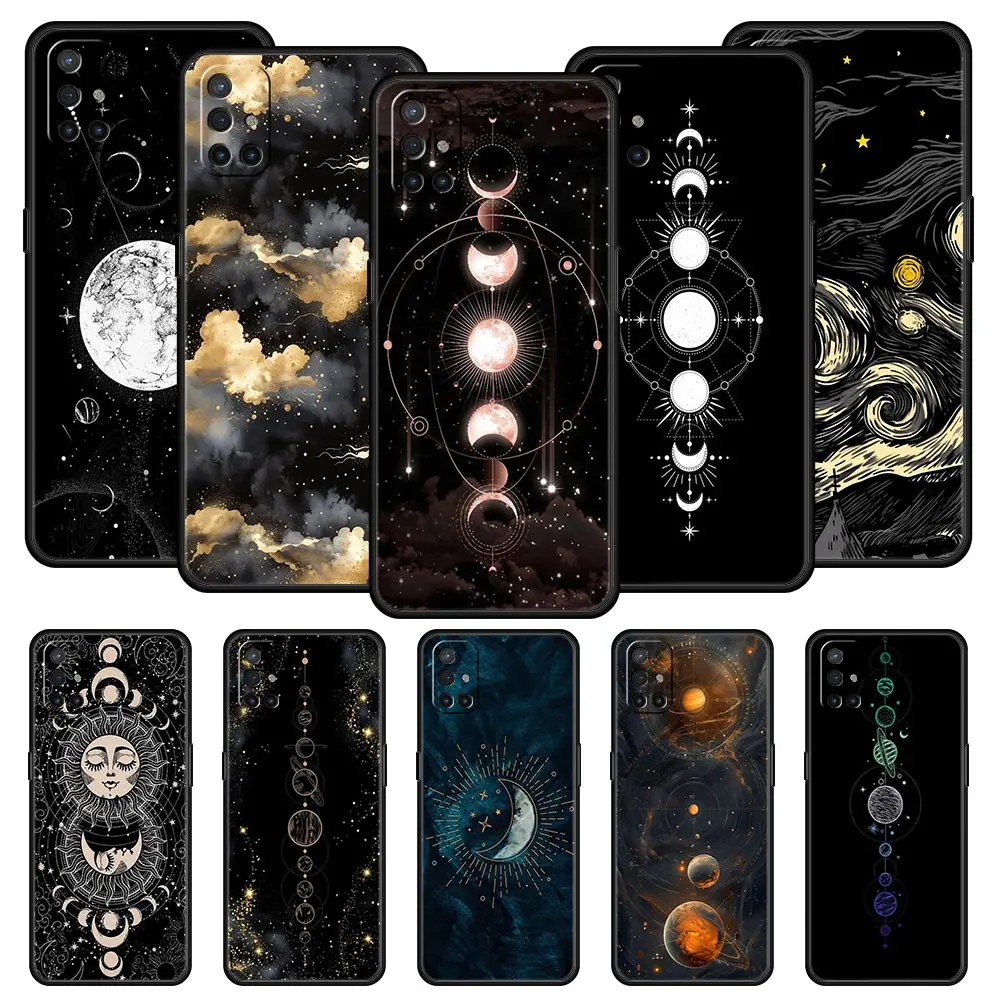 Planet and starry sky art Phone Case For OnePlus 12 11 10 9 8 7 7T Pro 12R 10R 9RT 9R 8T Nord N100 N200 N10 2T CE 2 5G Cover