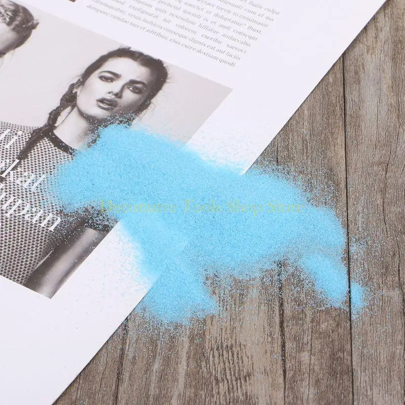 QX2E 1 PACK Blue Sand for Micro Landscape Decoration Party