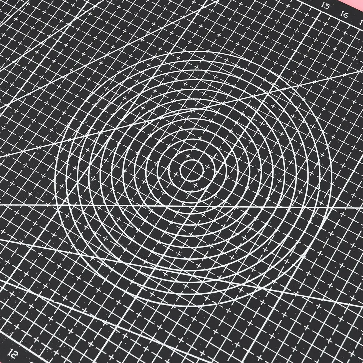 

Набор из 2 самовосстанавливающихся ковриков для резки формата А4, прочные, нескользящие, для рукоделия, шитья, квилтинга, DIY-проектов, черные, ручной работы