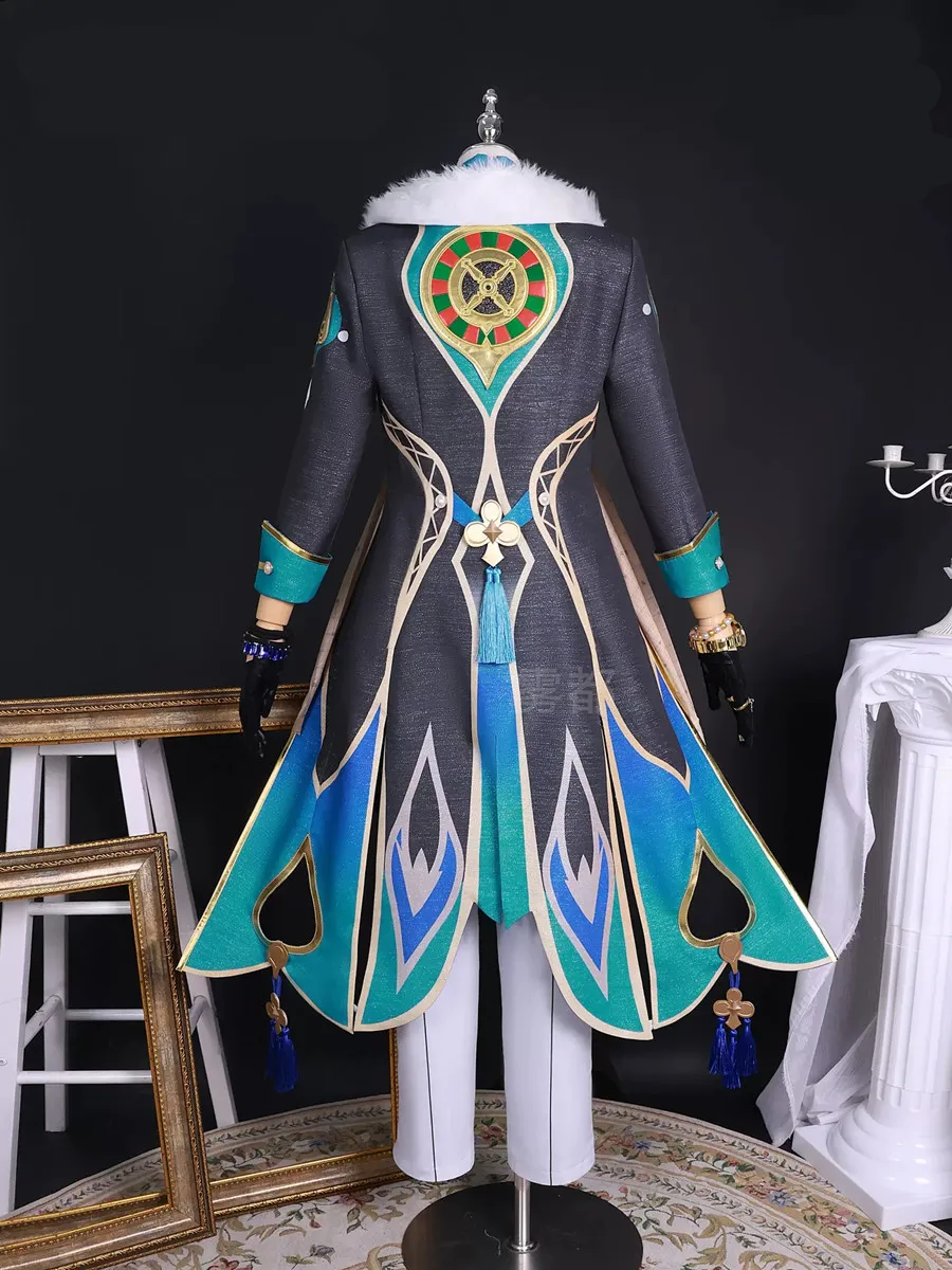 Aventurine Cosplay Honkai: Star Rail Fashion Uniforms Costume Men Cool Cos Clothes Party Outfit Full Set Plus Sizes XS-3X