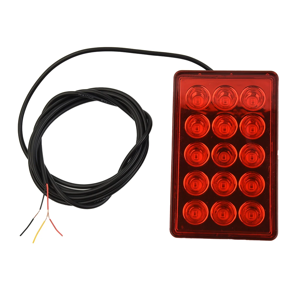 1 Pc F1 Style 15 LED Rear 3rd Third Strobe Flashing Tail Brake Stop Light Universal Car Lights Signal Lamp Car Accessories