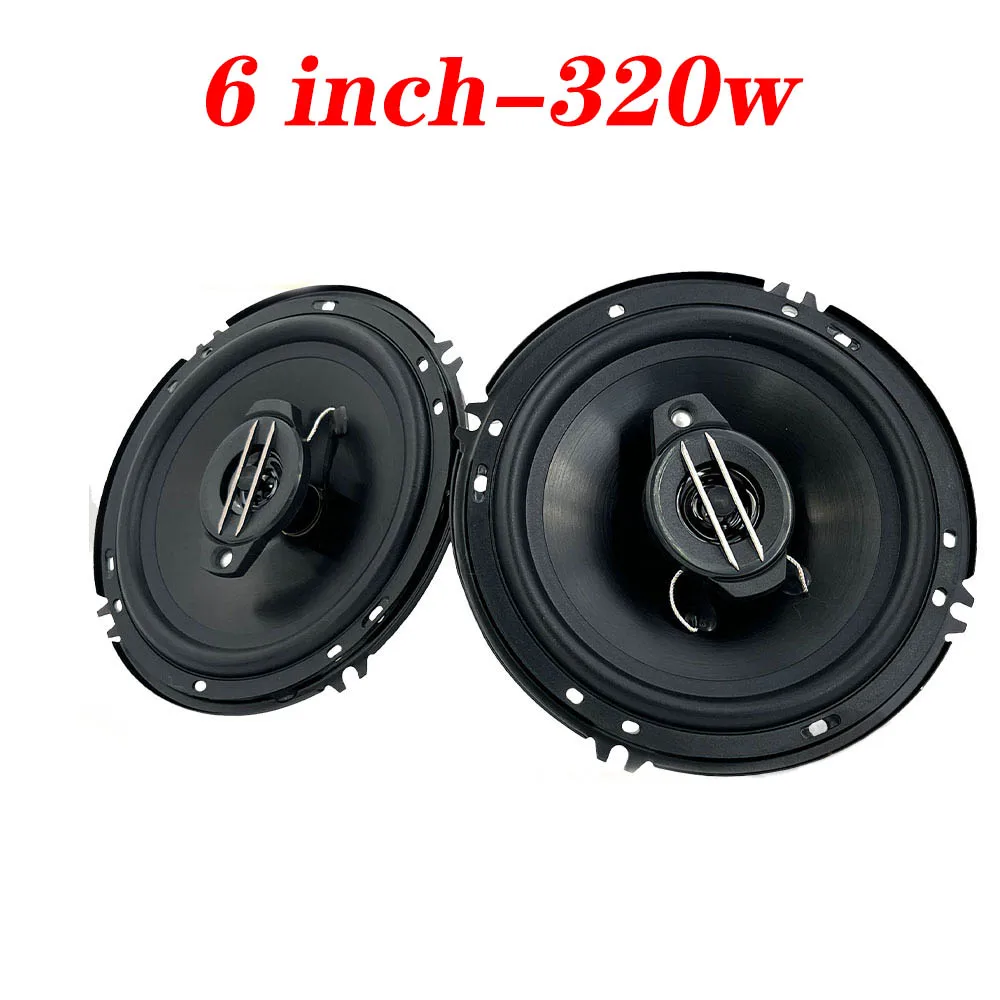 6 Inch 2*320W Car Speakers HiFi Coaxial CAR Subwoofer Universal Automotive Audio Music Full Range Frequency Car Stereo Speake