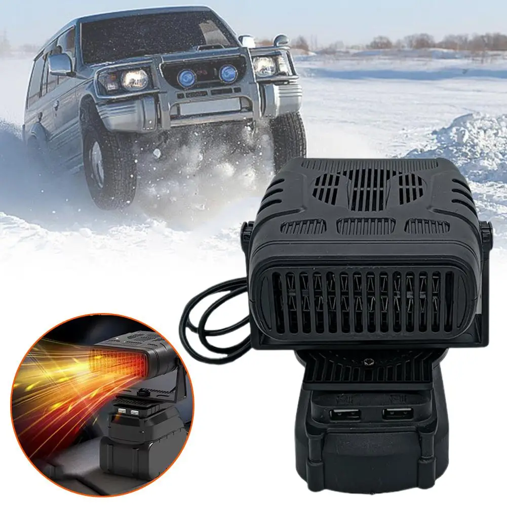 

Portable Hot And Cold Adjustable Heater Fan Battery Powered Portable Small Space Heater For Usb Tools I0h2