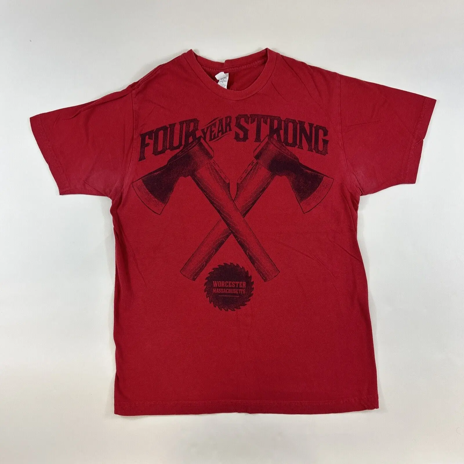 Vintage Four Year Strong T Shirt Worcester Massachusetts Size M