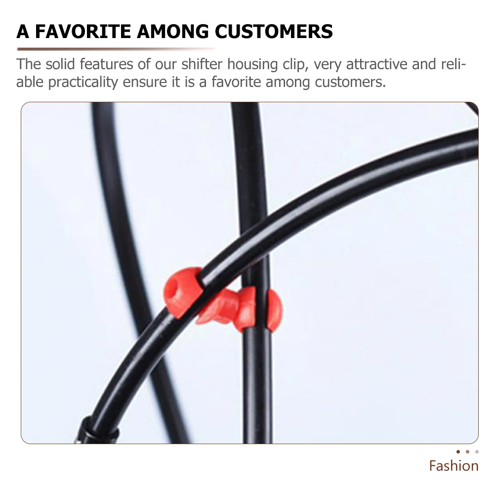 

20pcs Bicycle Cable Clip Alloy Housing Guide Brake Derailleur Shifter Tube Clamp Bike Hose Buckle Road Mountain Compatible Space