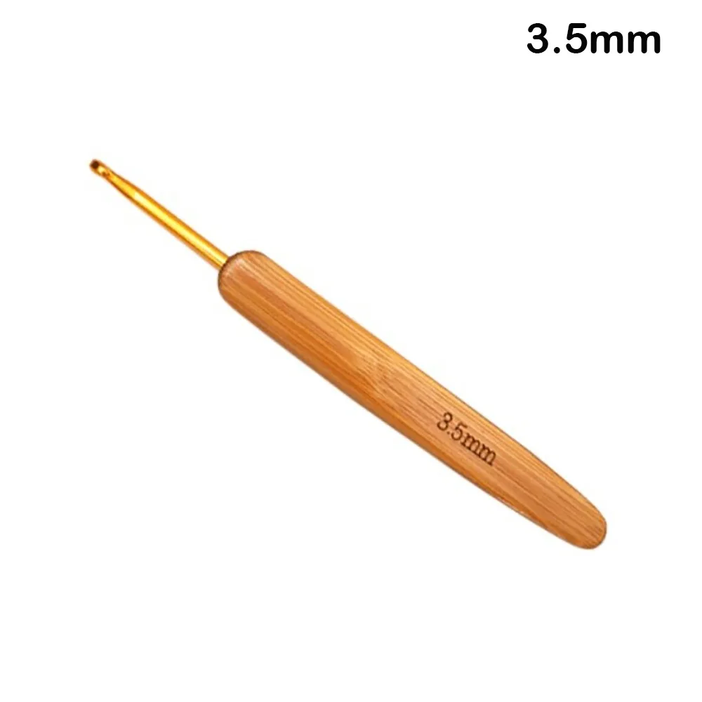 

Handicraft Bamboo Wooden Crochet Hooks Small Size Long Knitting Crochet Yarn Weave Tool Carpet
