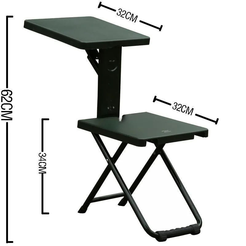 Outdoor folding learning Outdoor stall Durable portable folding stool Writing Multifunctional learning