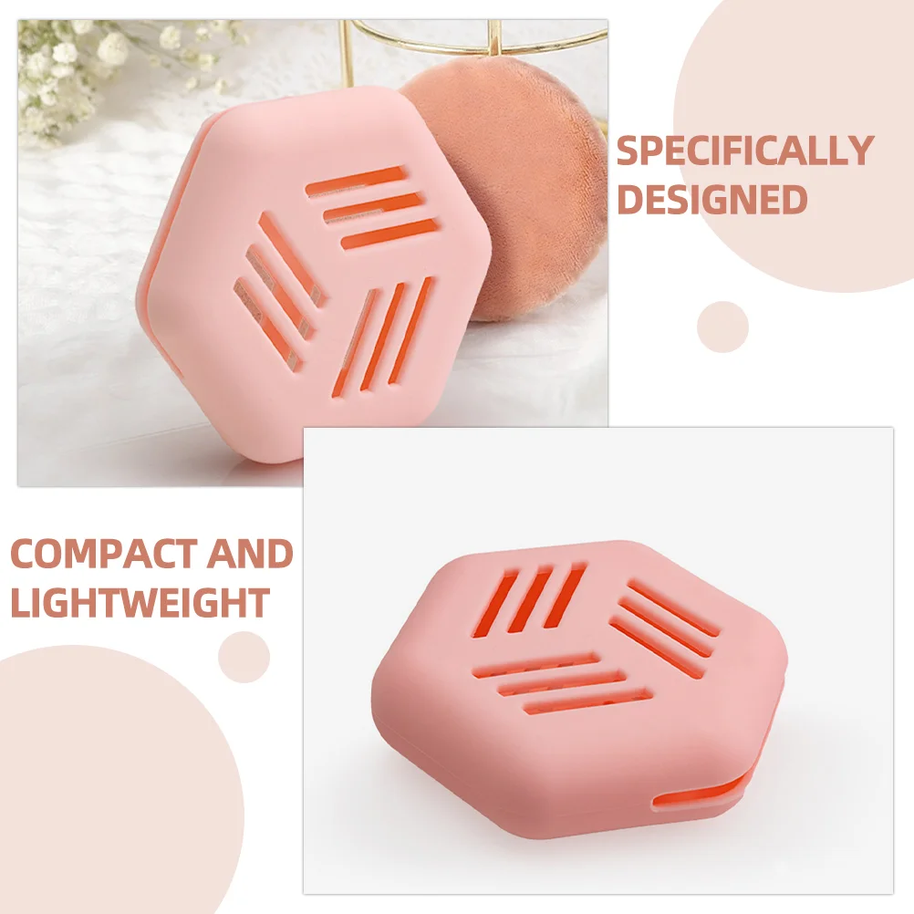 Bidet Beauty Puff Storage Box Silicone Powder Holder Mini Makeup Sponge Miniature Pour