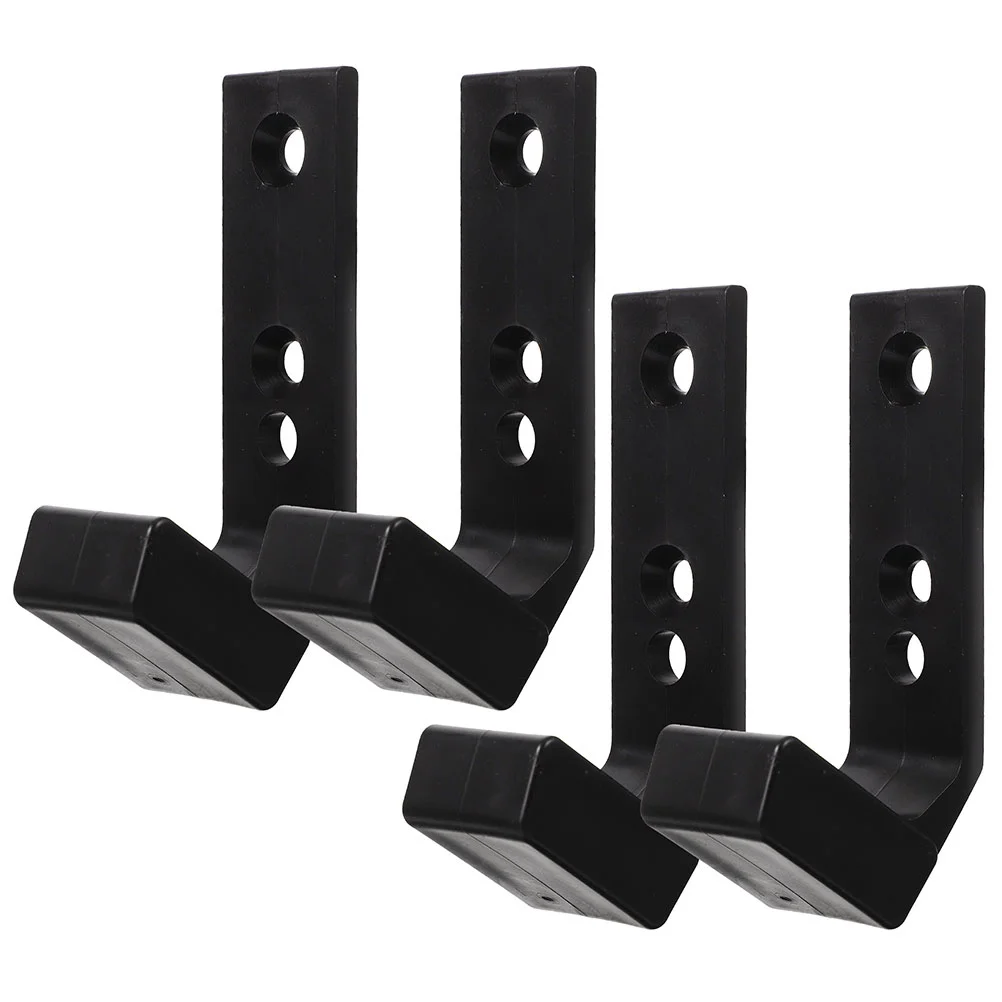 4 Pcs Weight Bar Storage Holder Racks Barbell Stand Clothes Power Supply Wall Mounted Dumbbell Fitness