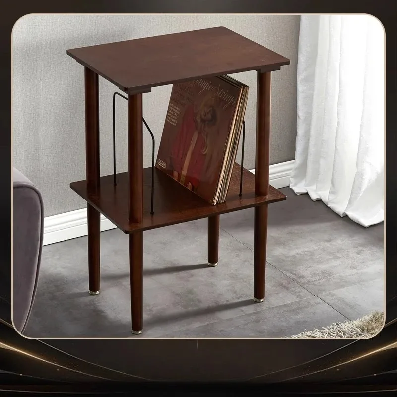 Vinyl record player bracket, record storage cabinet, record player bottom bracket, retro side  , phonograph accessories.