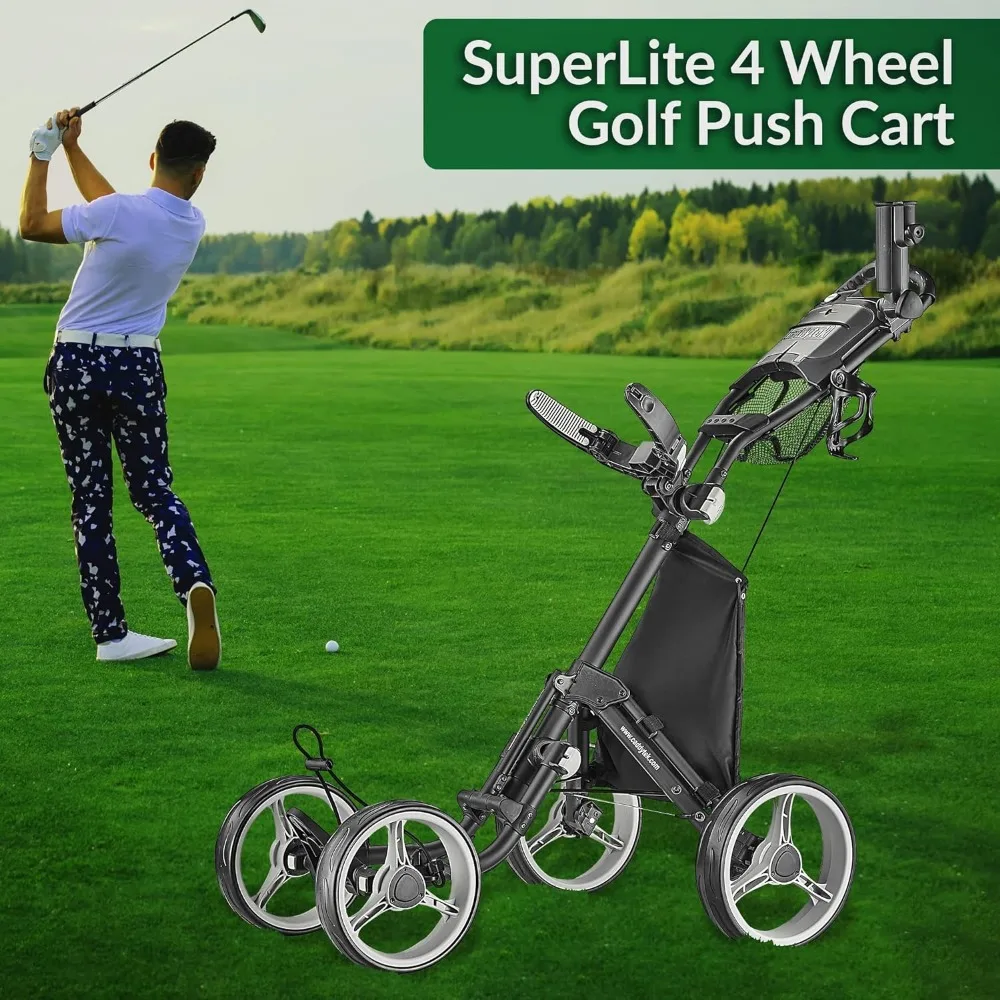 Explorer v8-Super lite 4 Rad Golf Push Cart, Explorer Version 8