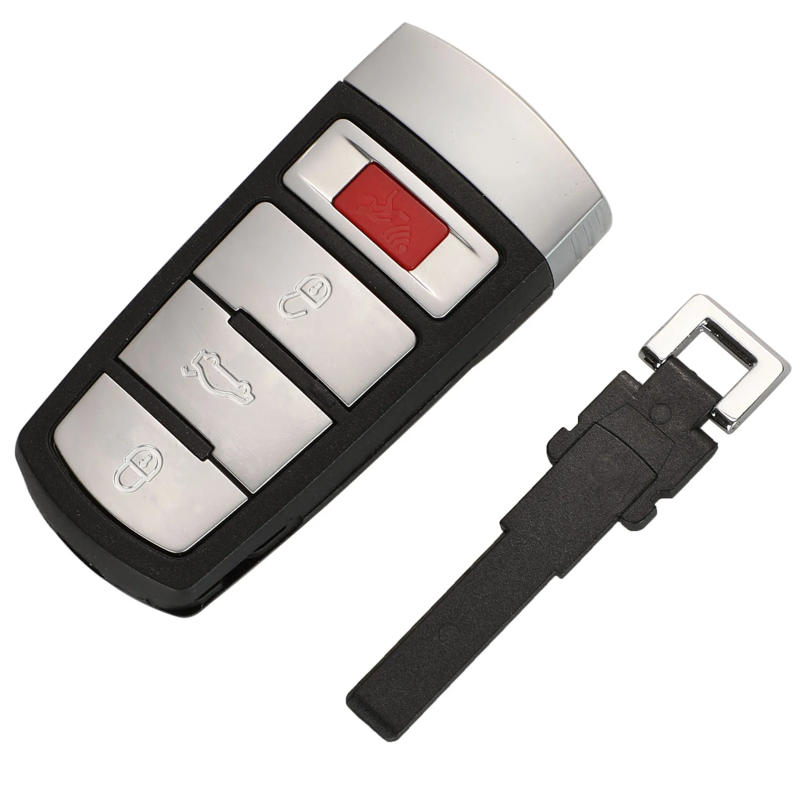 Jingyuqin 3/4 Buttons Car Key Case For Volkswagen VW Passat CC B6 B7 B7L R36 Maogotan B5 3C Fob Remote Shell