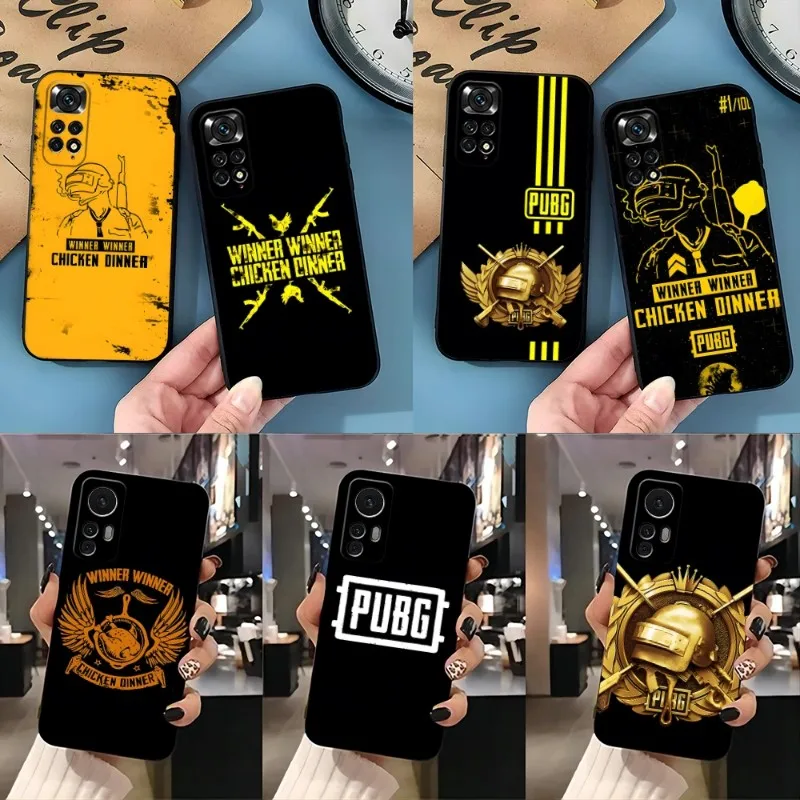 PUBG Winner Chicken Dinner Phone Case For Xiaomi Note 10Pro POCOF3 X3 GT M3 M4Pro X4Pro Redmi Note 11 11T 10 Pro Plus Cover