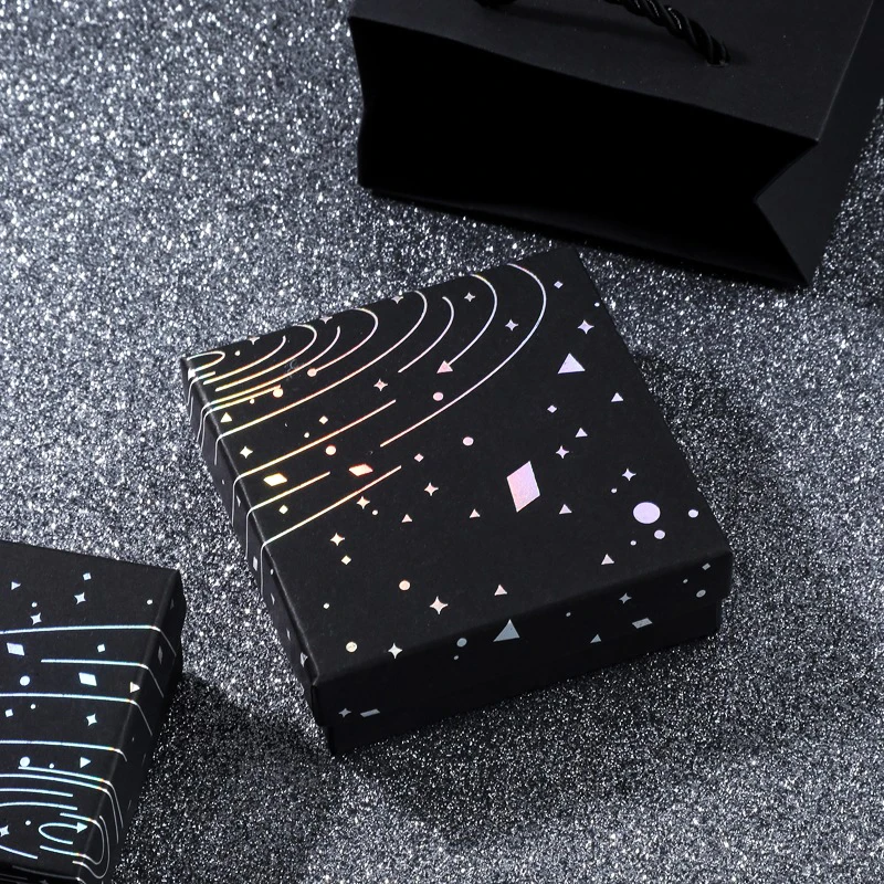 

Шкатулка для драгоценностей «Звездное небо» Ювелирные изделия Серьги Кольцо Ожерелье Серьги Ручное кольцо Бумажная шкатулка Коробка для колец Шкатулка для драгоценностей