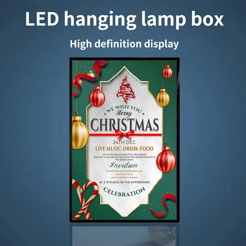 A3 A4 Rechargeable Led Light Advertising Super Thin Frame Board Display Inner Film Exchangable For Restaurant Cafe Beer Bar Shop