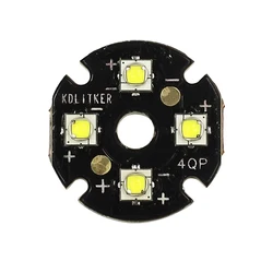 Quad SST-20 7500K 6500K 5000K 4000K 3500K 3000K 2700K SMD 3535 LED on 20mm DTP Copper MCPCB Parallel with LENs