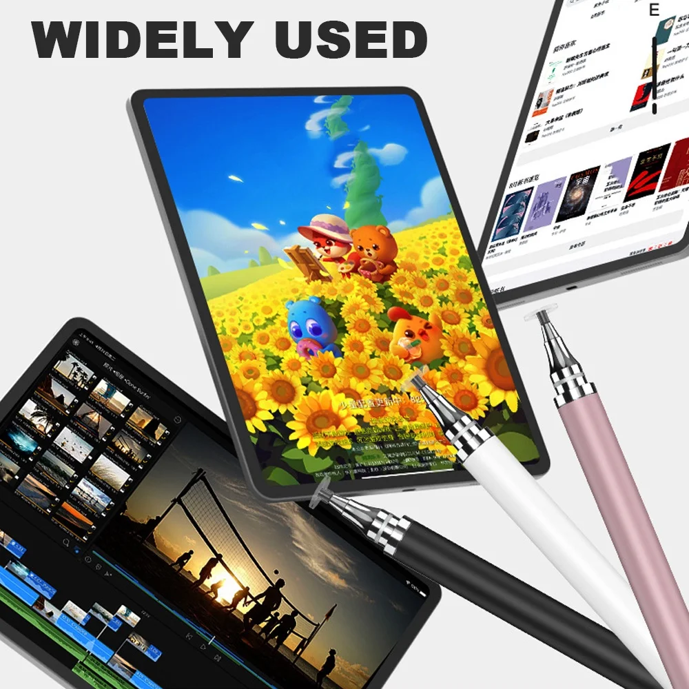 Universal 2 in 1 Stylus Pen For Xiaomi Pad 6 Max 14 Tablet Capacitive Touch Pencil For Redmi Pad SE Drawing Screen Touch Pen