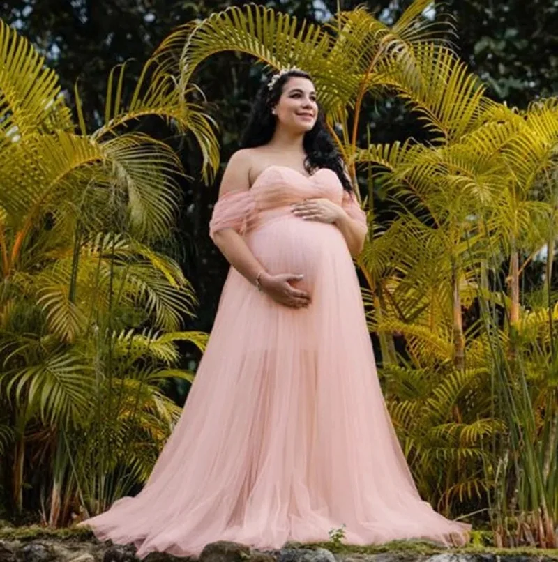 Nuovo abito premaman con spalle scoperte per servizio fotografico Abito incinta in pizzo Abito lungo maxi Abito premaman Puntelli per fotografia Servizio fotografico